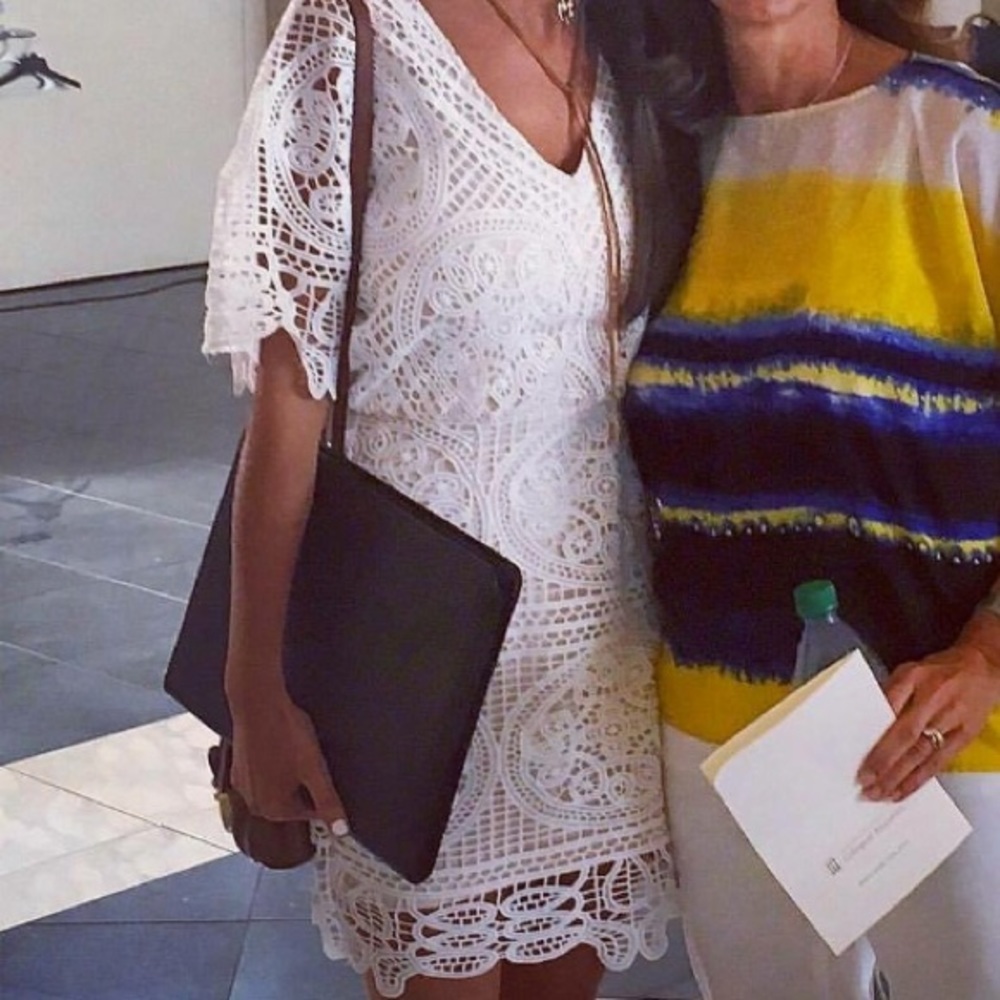 Crochet White Dress - Picture 3 of 3